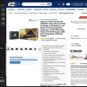 Seasonic Focus V3 GX750 - Power Supply PSU
